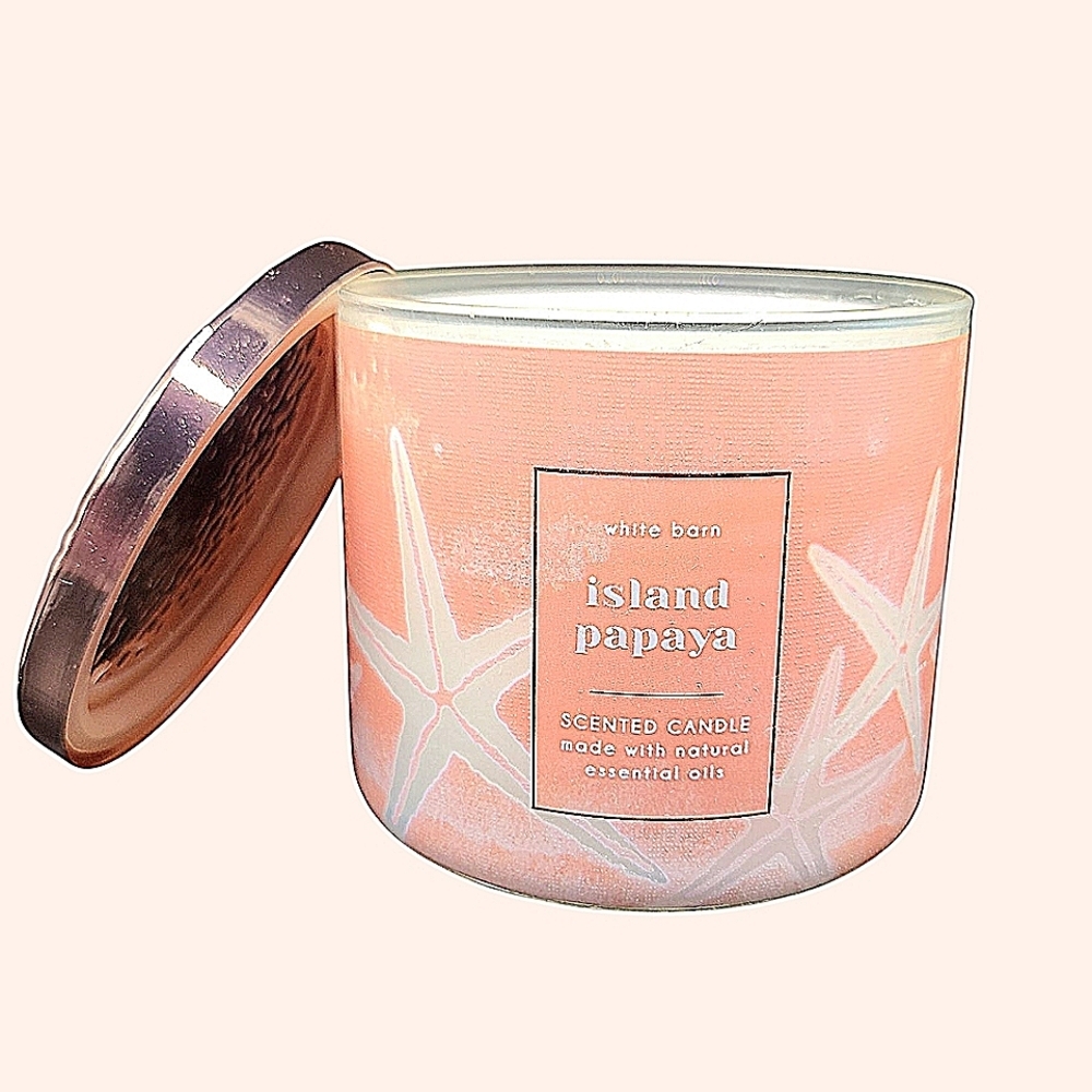 ISLAND PAPAYA 3-WICK CANDLE BY BATH & BODY WORKS